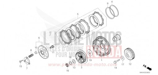 EMBRAYAGE (NC750XA) NC750XAP de 2023